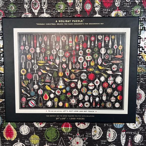 1000 Piece Puzzle ~ A Holiday Puzzle ~ Brass Monkey ~ 27” x 20” - Picture 4 of 11